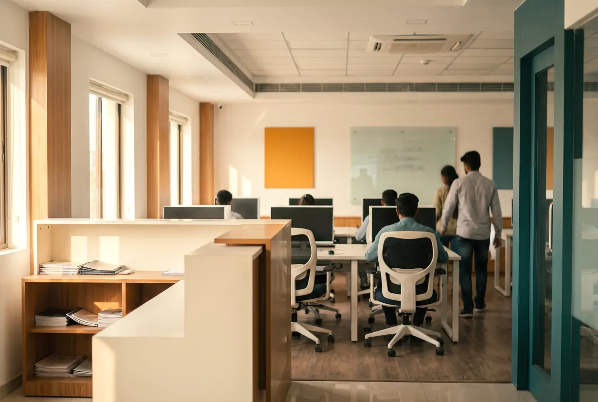 Inside the Maruti AI Technology centre — a modern training floor in Patna